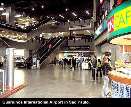 Guarulhos Airport in Sao Paulo.