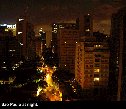 Sao Paulo at night